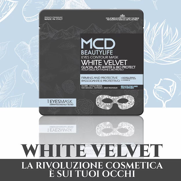 Hydrogel Eye Contour Mask in WHITE LACE with GLACIAL WATER FROM THE ALPS I